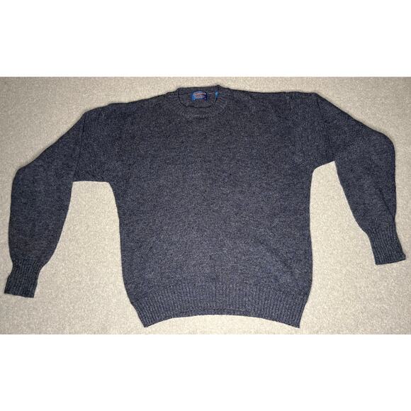 Pendleton men’s blue wool long sleeve pullover crew neck sweater XL - Picture 5 of 6